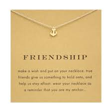 Dogeared Gold Friendship Anchor Necklace | Aquaruby Jewellery via Relatably.com