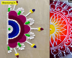 Simple rangoli design