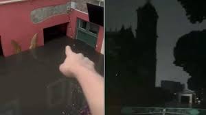 Lluvias dejan negocios bajo el agua y provocan apagón en el Centro de Puebla