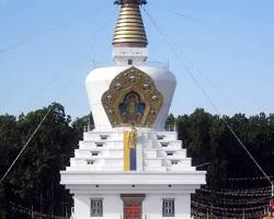 Mindrolling Monastery Buddha Temple Dehradun stupa architecture photo, AI generated