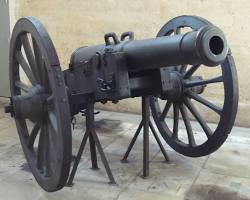 Image of French Grand Army artillery cannons