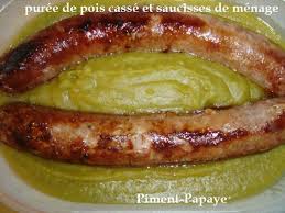 Résultat de recherche d'images pour "saucisse couteau pois casse"