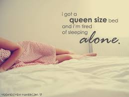 SLEEPING ALONE Quotes Like Success via Relatably.com