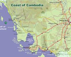 Image of Cambodian coastline