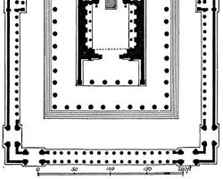 Image of Hadrian's Temple of Venus and Roma layout