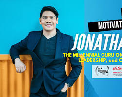 Image of motivational speaker selling courses