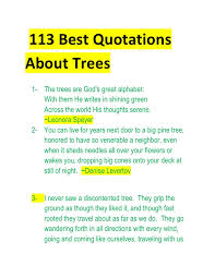 113 best quotations about trees via Relatably.com