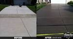 Concrete driveway coatings