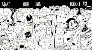 Hasil gambar untuk cara menggambar doodle art untuk pemula