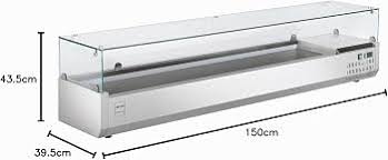 METRO Professional Vetrina refrigerata GHS2150, acciaio inox ...