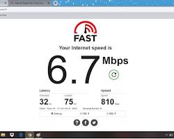 Slow internet speed on laptop