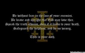 Knights oath - kingdom of heaven | Boys | Pinterest | Kingdom Of ... via Relatably.com