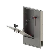 Eye and Body Shower, Wall-Recessed, Stainless Steel - BROEN-LAB