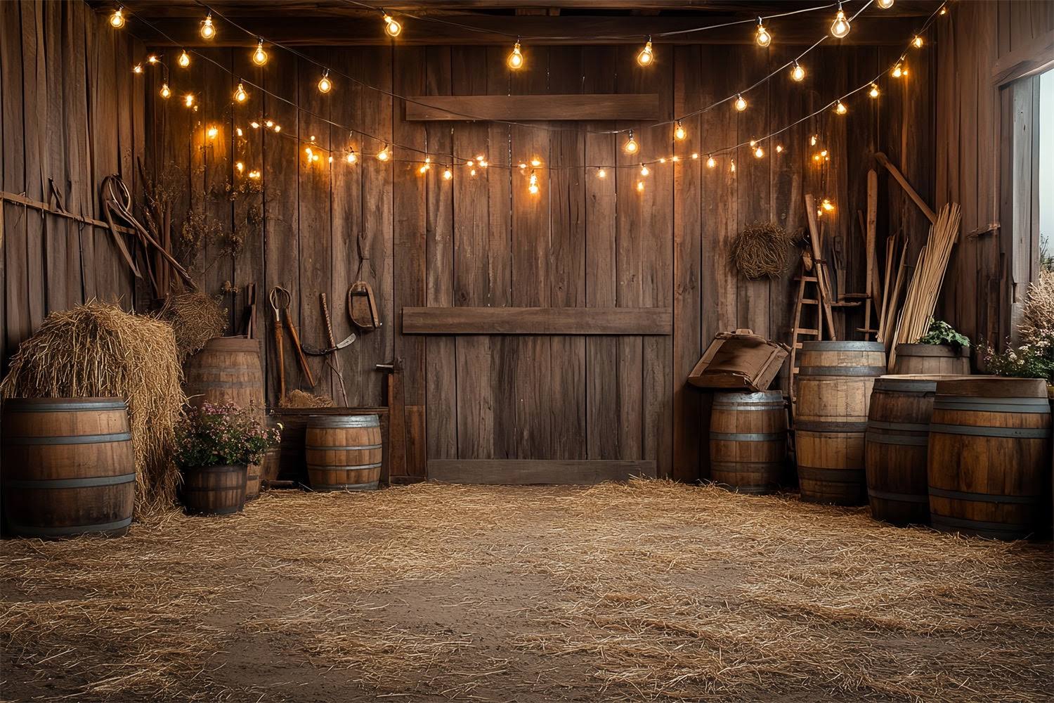 Barn Wood Backdrop Wood Wall Hanging Tools Backdrop CSH4-213
