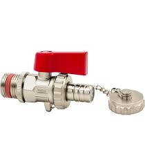 KFE ball valve PN 16 G 1/2" with wing handle and hose ...