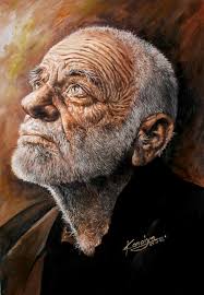 نتیجه تصویری برای عکس نقاشی از پیرمرد مریض