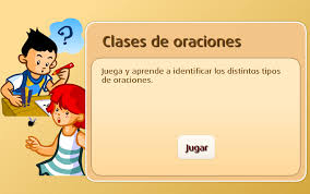 Resultado de imagen de clases de oraciones 21 primaria