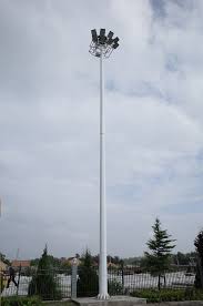 20M Polygonal heavy duty metal highmast with anchorage and ...