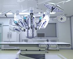 surgeon performing robotic heart surgery