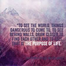 Quote on the Wall of the LIFE Magazin Tower in The Secret Life of ... via Relatably.com