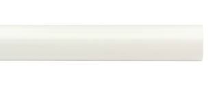 6' 1 3/8-In Smooth Wood Pole - White - Drapery Hardware ...