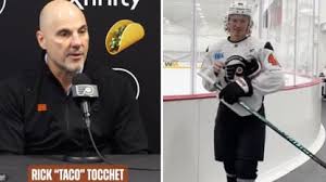 Flyers coach Tocchet gets new nickname courtesy of Zegras