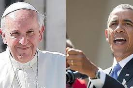 Résultat de recherche d'images pour "photos OBAMA et le PAPE François"