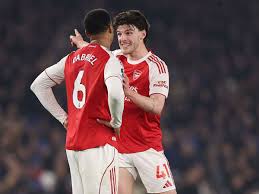 Declan Rice and Gabriel among eight Arsenal players missing in training ahead of Mansfield