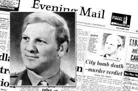 How the Evening Mail reported the death of Ronald Wilkinson (inset). Bomb attacks were rife in Birmingham in the early 1970s. - Ronald-Wilkinson-Evening-Mail-copy