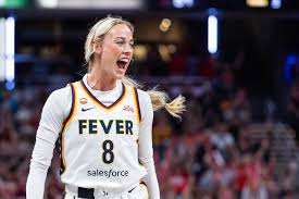 Sophie Cunningham dons red, white & blue in pregame birthday outfit for Fever vs. Dream