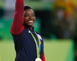 Hình ảnh về Simone Biles on the podium