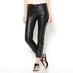 Pantalon cuir slim