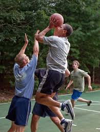 Image result for picture of obama playing basketball