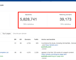 Imagen de Número de backlinks