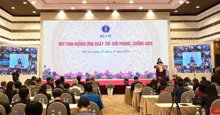 Mít tinh hưởng ứng ngày Thế giới phòng, chống AIDS năm 2024