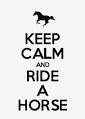 Keep calm and ride a horse Womens Fitted T-Shirts by King84