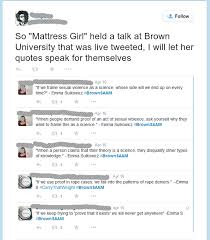 Mattress Girl&quot; Quotes from talk at Brown University ... via Relatably.com