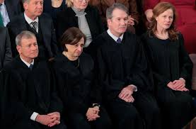 Supreme Court justices sit in silence at State of the Union as Trump slams their tariffs decision
