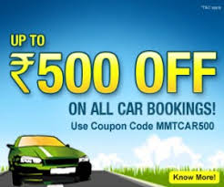  Car Rental Local/Airport/Railway Rs.100 off, Outstation Rs.500 off @ MakeMyTrip