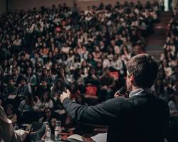 Image of person giving a speech