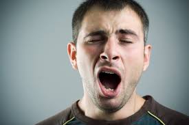 Image result for yawning man images