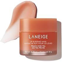 Amazon.com: LANEIGE Lip Sleeping Mask, Peach Iced Tea: Nourishing Overnight Lip Treatment with Vitamin C, Shea & Murumuru Butter for Hydrating Dry, Flaky Lips : Beauty & Personal Care