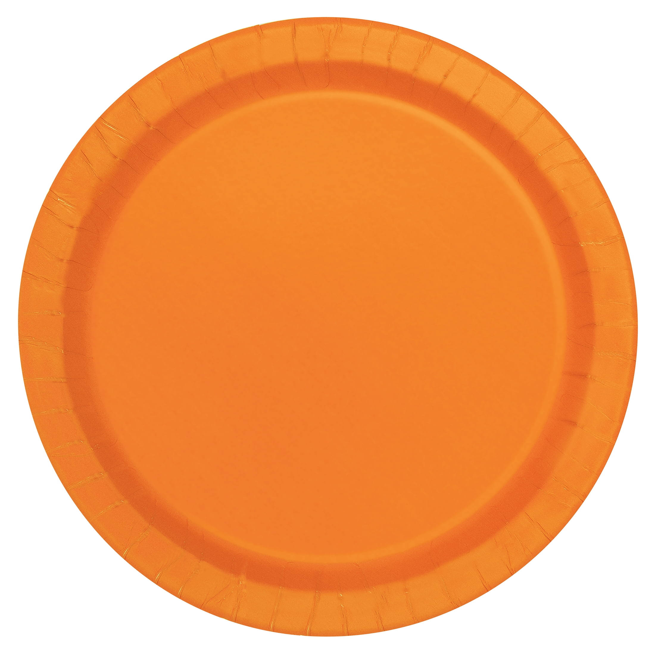 Disposable Paper Plates 9" Tangerine
