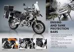 Water Cooled BMW R1200GS GSA Crash Bars Skid Plates