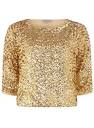 Women s Sequin Tops Blouses eBay