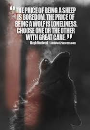 Hello lonely wolf, you know u ate the sheep who was your companion ... via Relatably.com