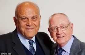 John McCafferty (right), the UK&#39;s longest surviving heart transplant survivor, was today was reunited with Sir Magdi Yacoub, the surgeon who saved his life ... - article-2229824-15EAEF7A000005DC-844_634x413