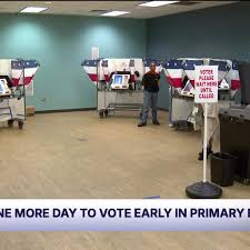 You have one more day to vote early in the primary election