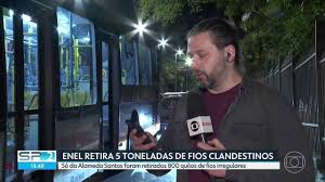 Enel Surpreende: Toneladas de Cabos Clandestinos Removidos em SP! - Imagen ilustrativa del artículo