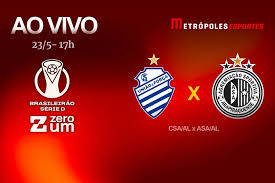 Série D ZeroUm: Metrópoles transmite CSA-AL x ASA-AL ao vivo Siga no YouTube